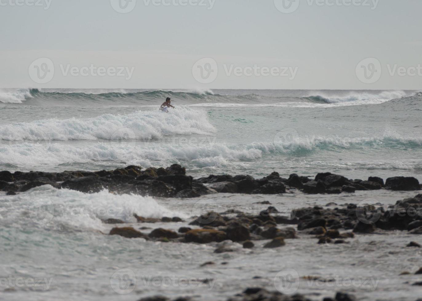 pacific ocean waves on the shore photo