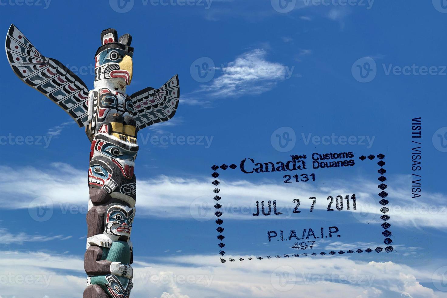 pasaporte terminado Canadá escénico destino foto