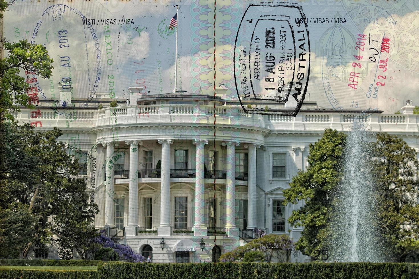 Passport over washington scenic destination photo