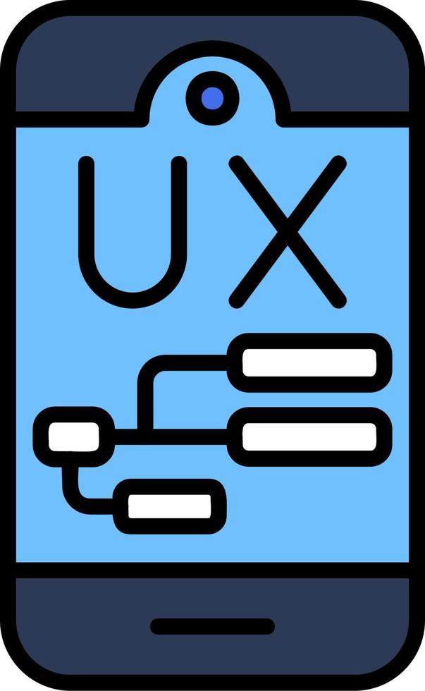 icono de vector de diseño de experiencia de usuario