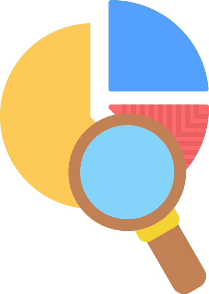 icono de vector de gráfico circular