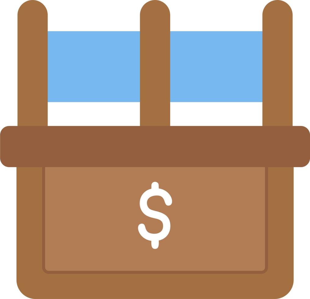 Cash Counter Vector Icon