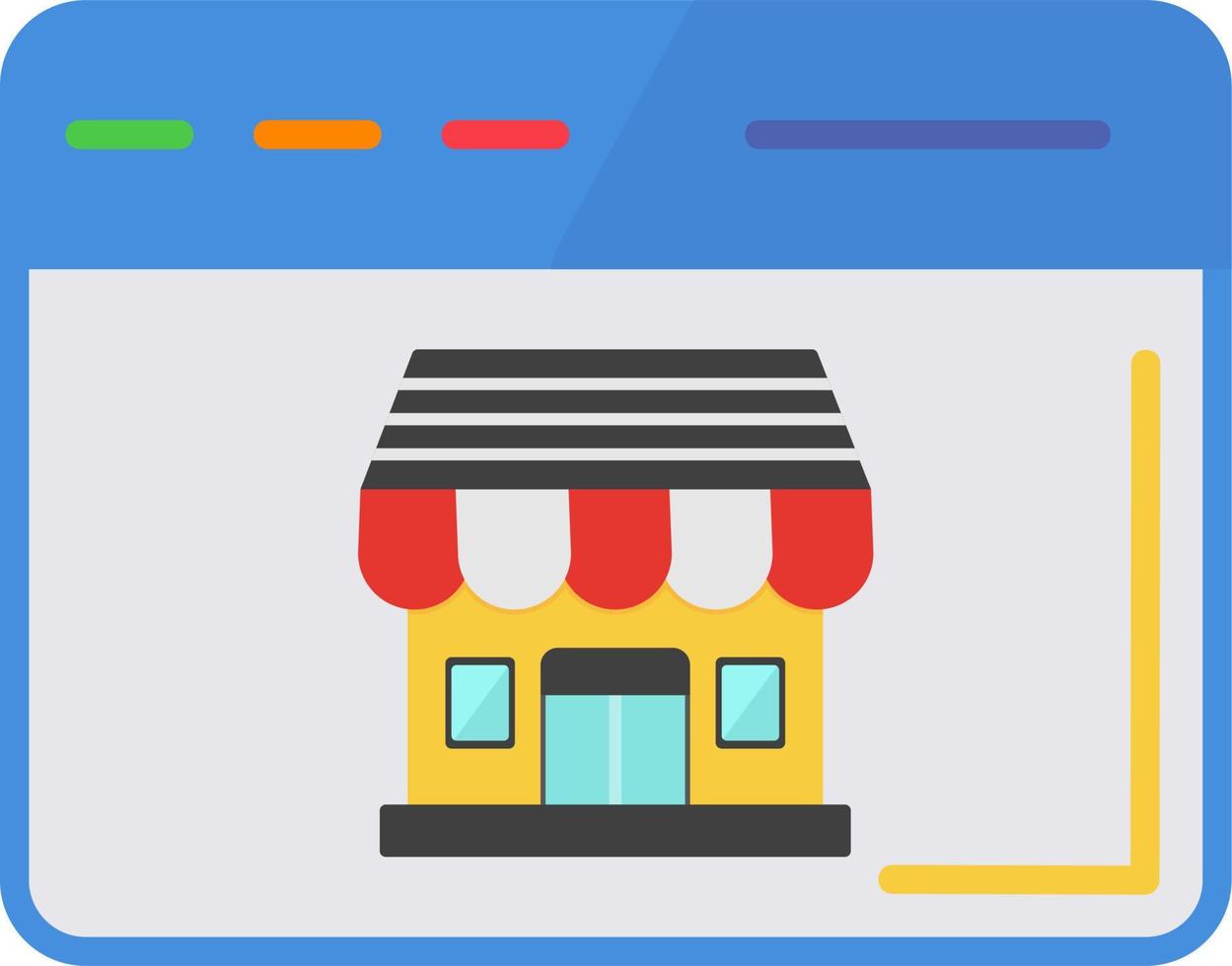 Online Shop Vector Icon