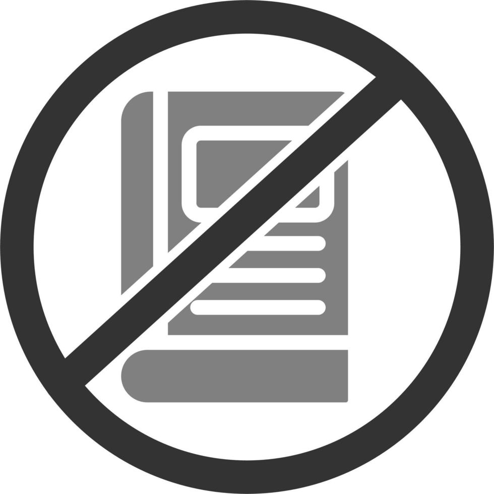 No Education Vector Icon