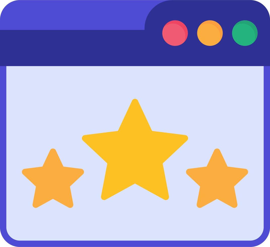 Web Rating Vector Icon