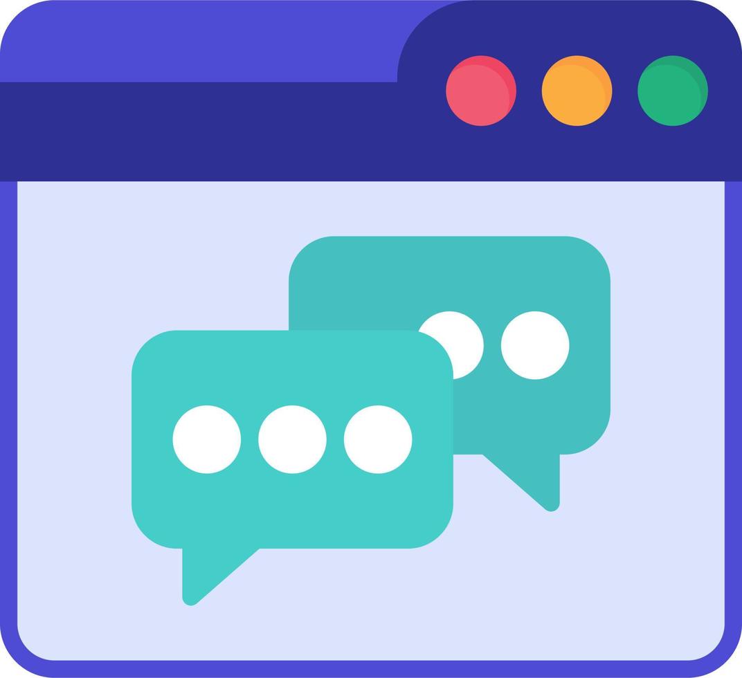 Web Chat Vector Icon