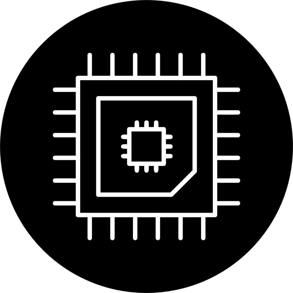 icono de vector de cpu