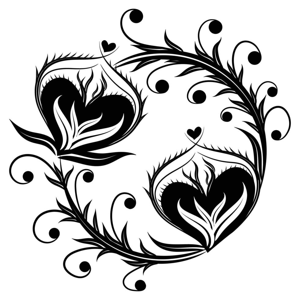 Creative love floral design 20441245 Vector Art at Vecteezy