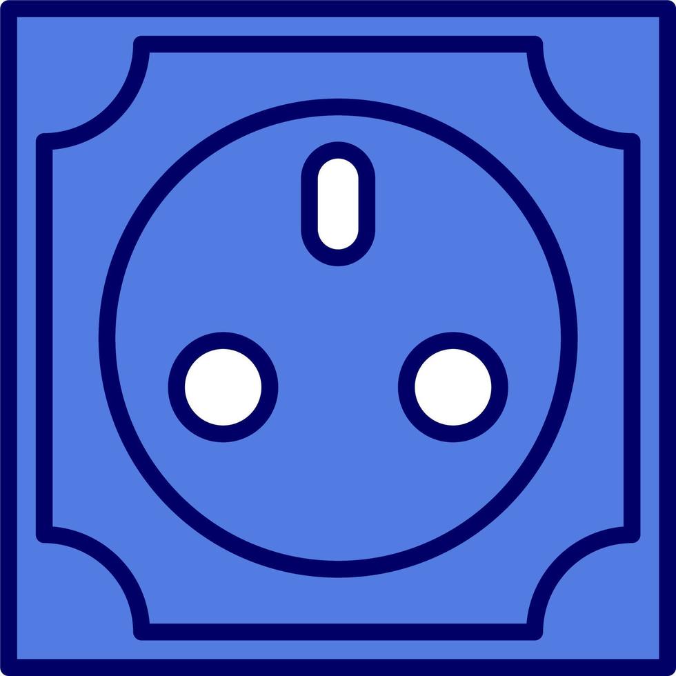 icono de vector de toma de corriente