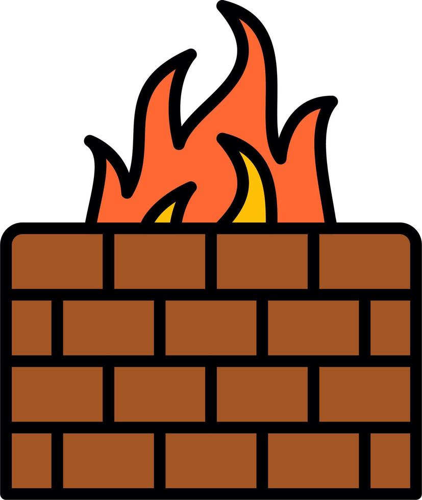 icono de vector de firewall