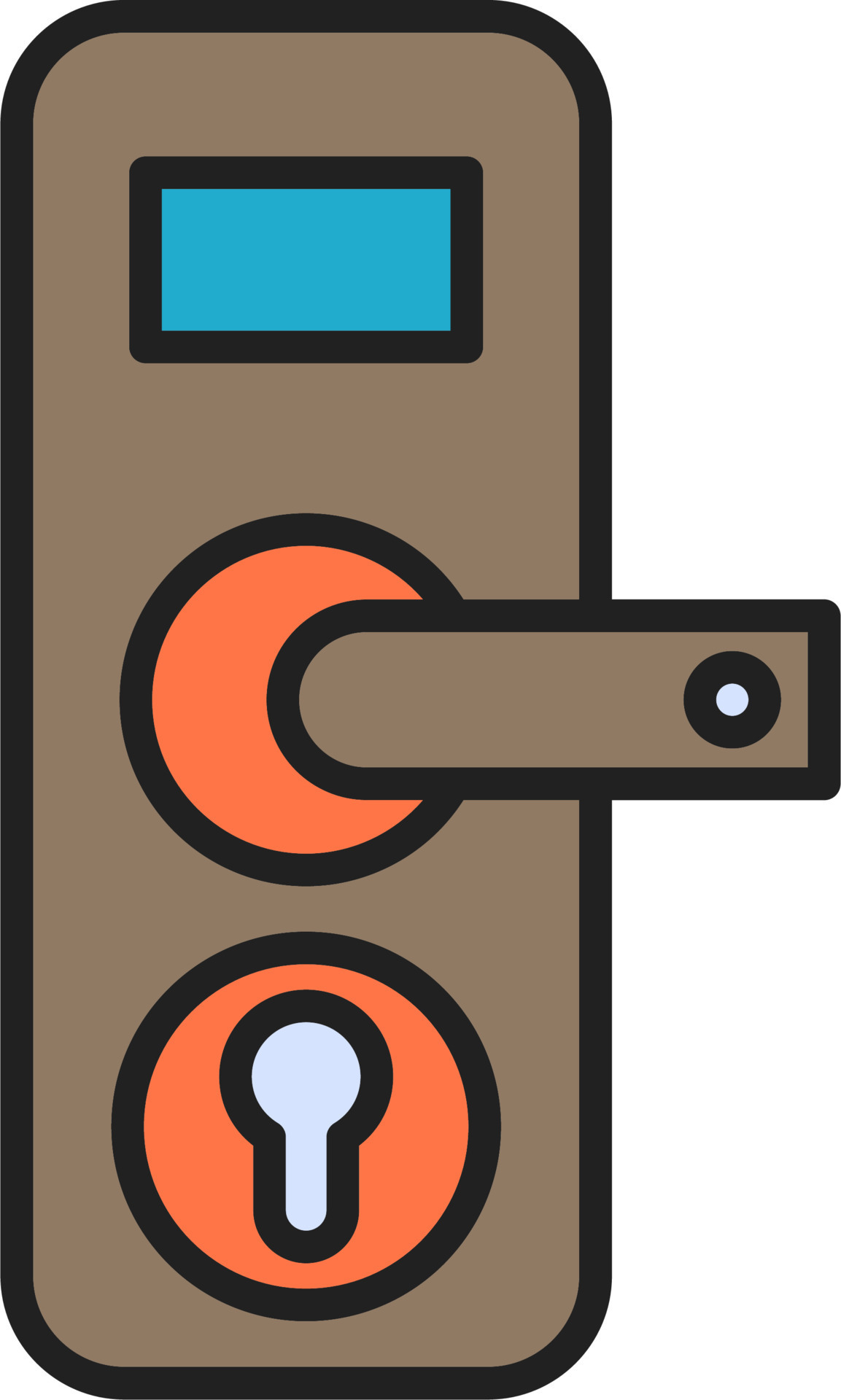 Door Lock Vector Icon 20441529 Vector Art at Vecteezy