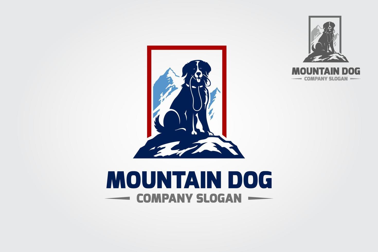 montaña perro logo modelo profesional, elegante y moderno. esta logo usado para ninguna mascotas relacionado negocios, mascotas comercio, mascotas formación centro. vector