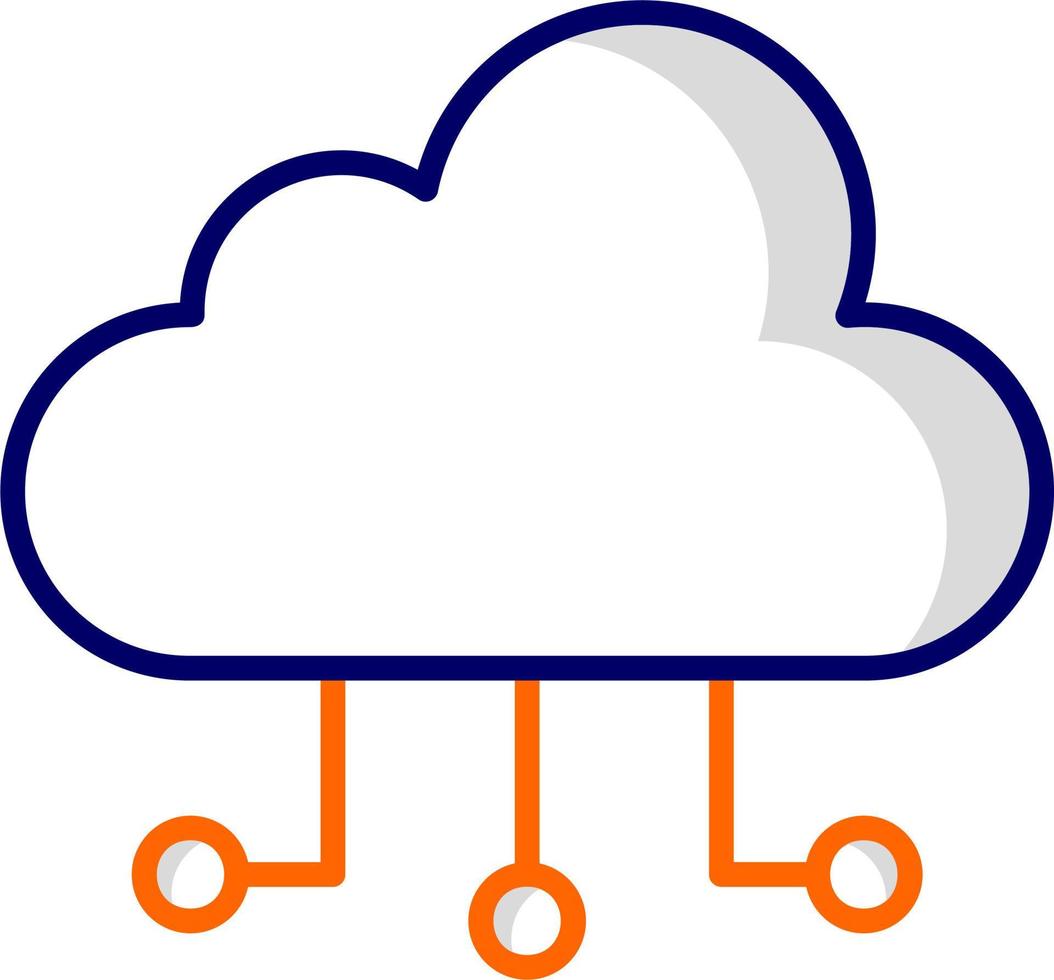 Cloud Computing Vector Icon