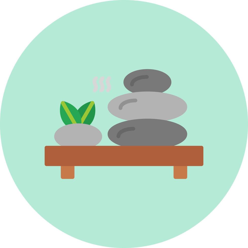 Hot Stone Vector Icon