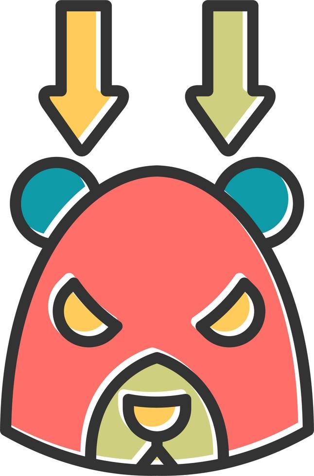 Bear Market Vector Icon