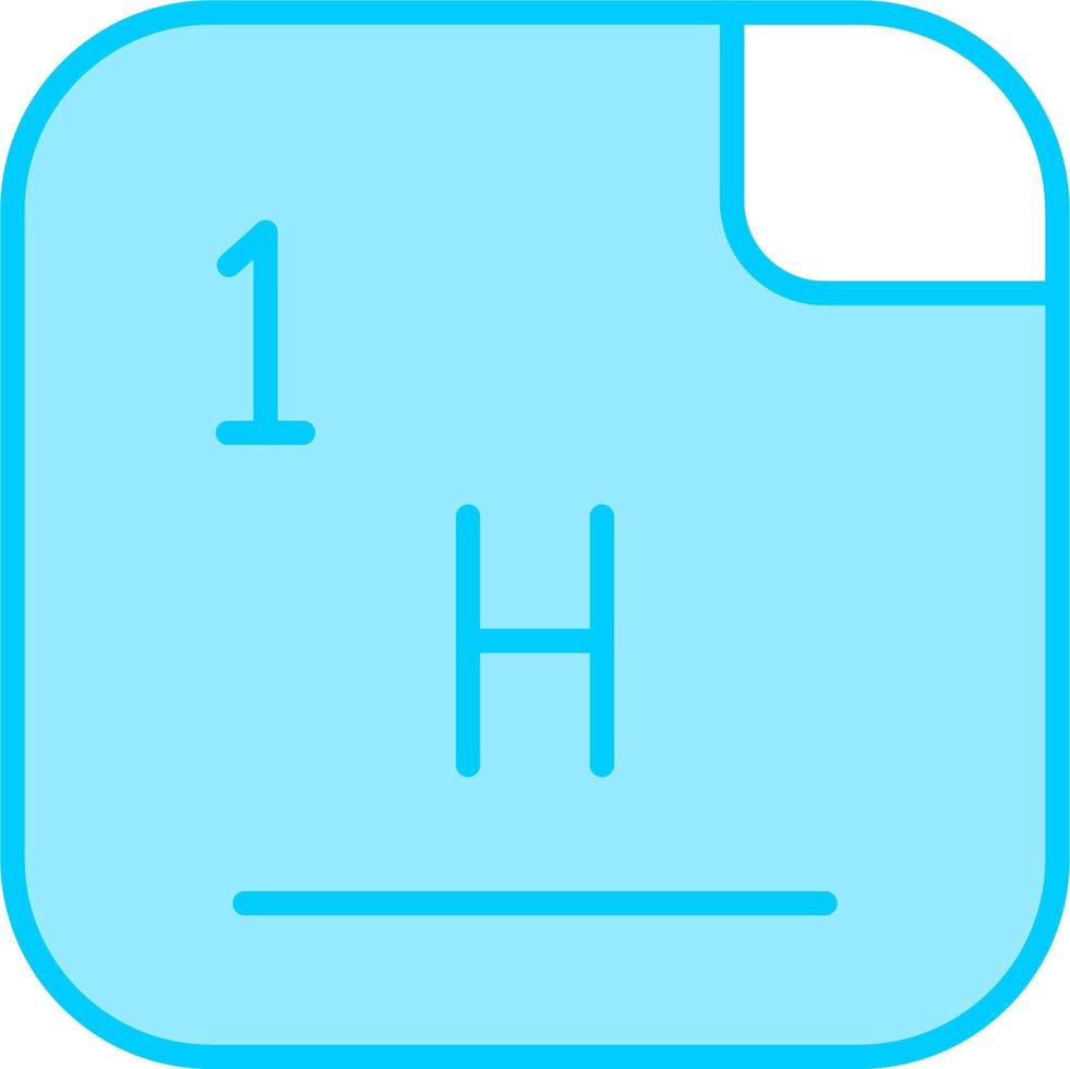 Hydrogen Vector Icon