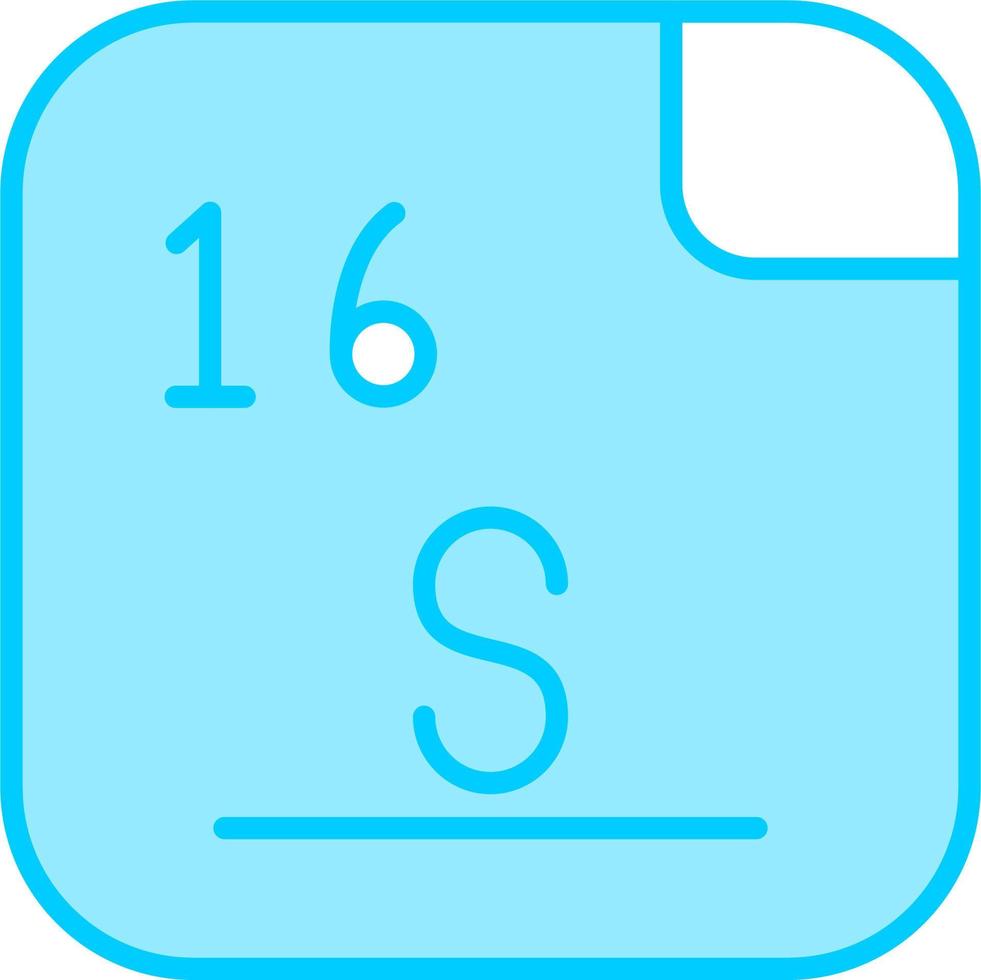 Sulfur Vector Icon