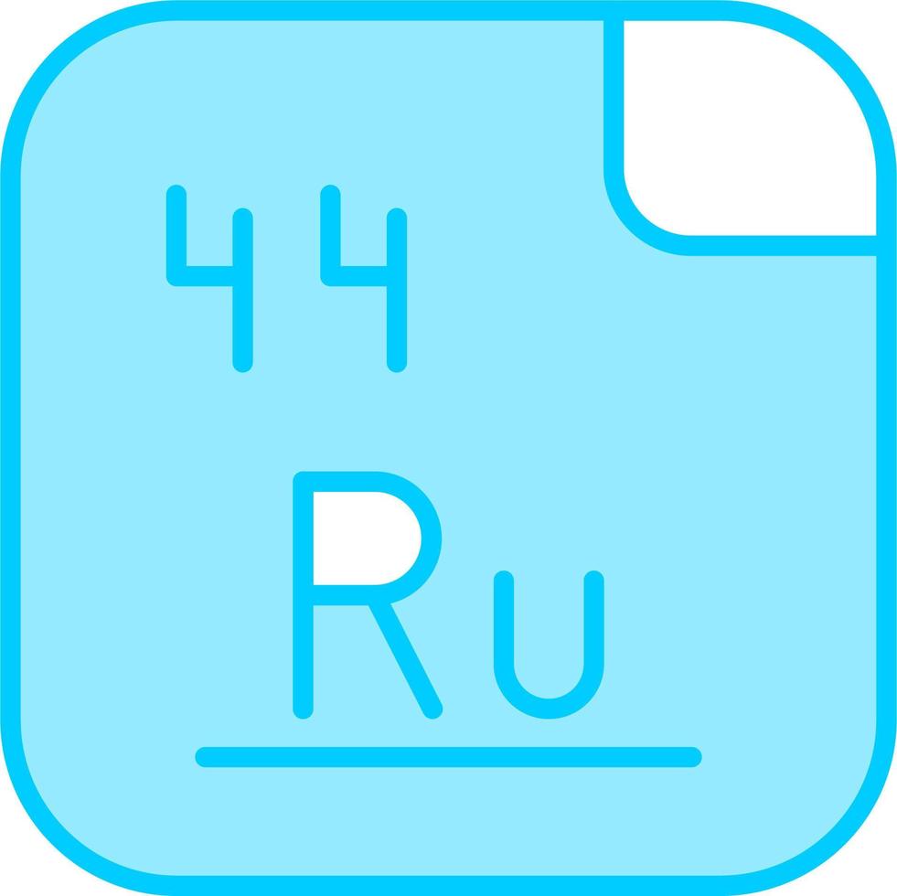 rutenio vector icono