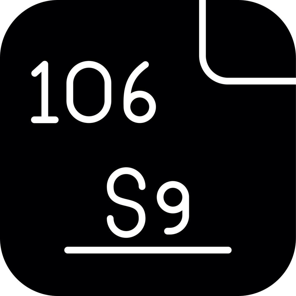 Seaborgium Vector Icon