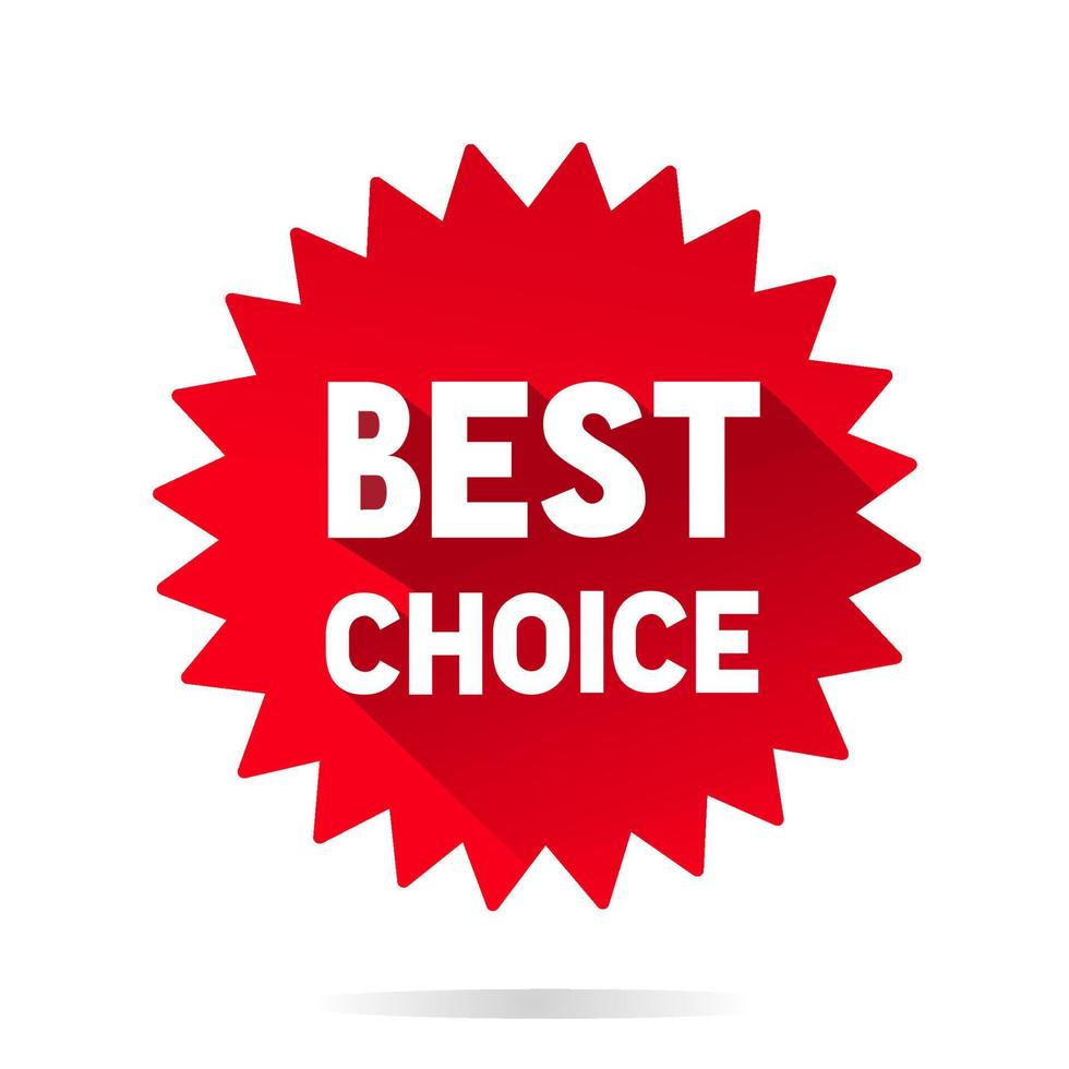 Best choice sticker icon. Design for marketing, business, web element. Flat style vector. vector