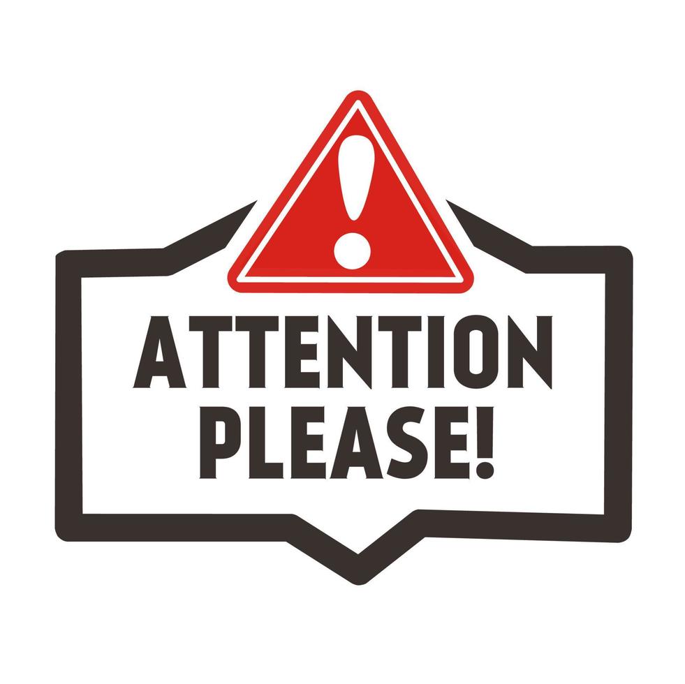 Attention please, important icon. Warning sign alert. Alert icon design. Modern Vector illustration.
