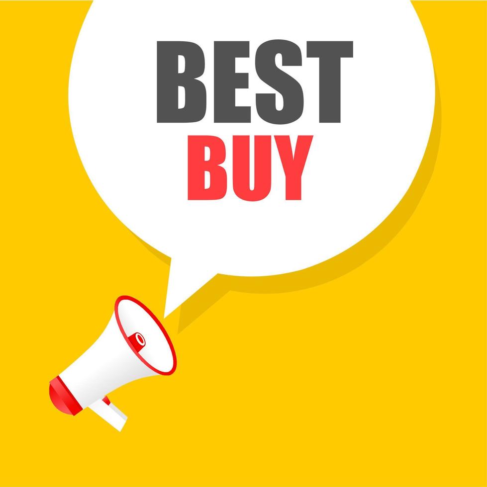 Best buy concept, advertising Sale Banner Template Design, vector. vector