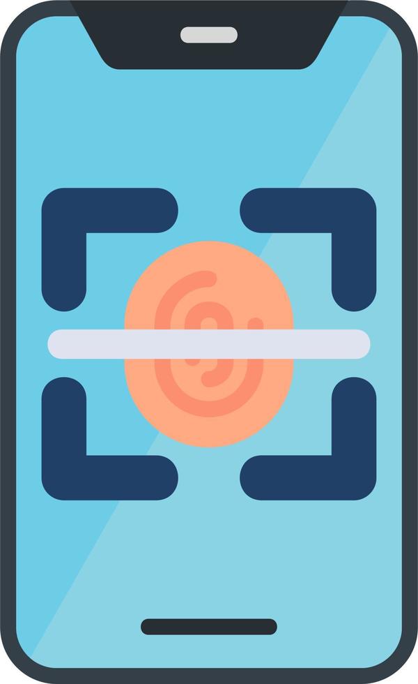 Fingerprint Scanner Vector Icon