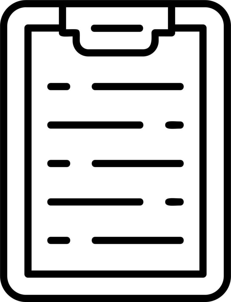 Clipboard Vector Icon