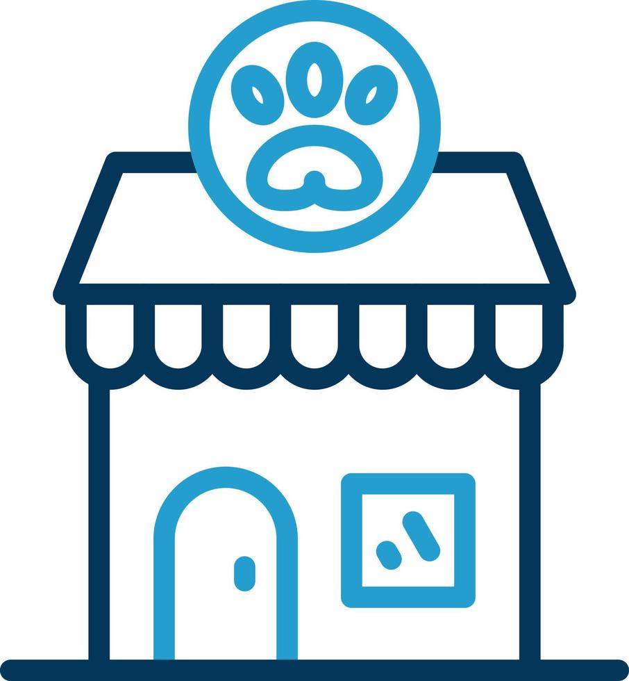 diseño de icono de vector de tienda de mascotas