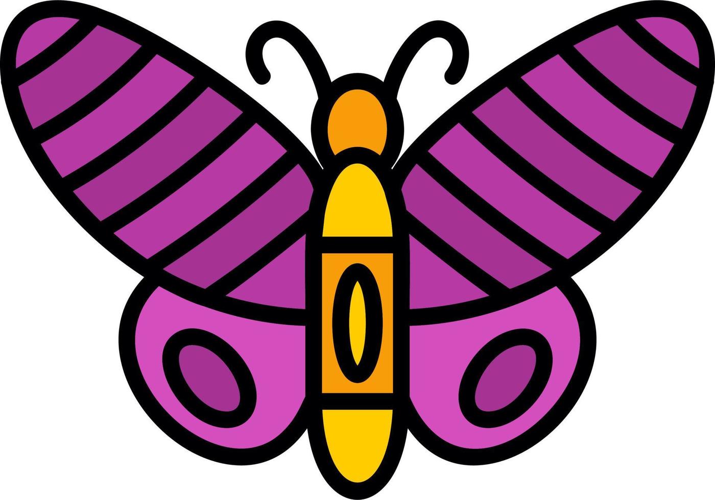 icono de vector de mariposa