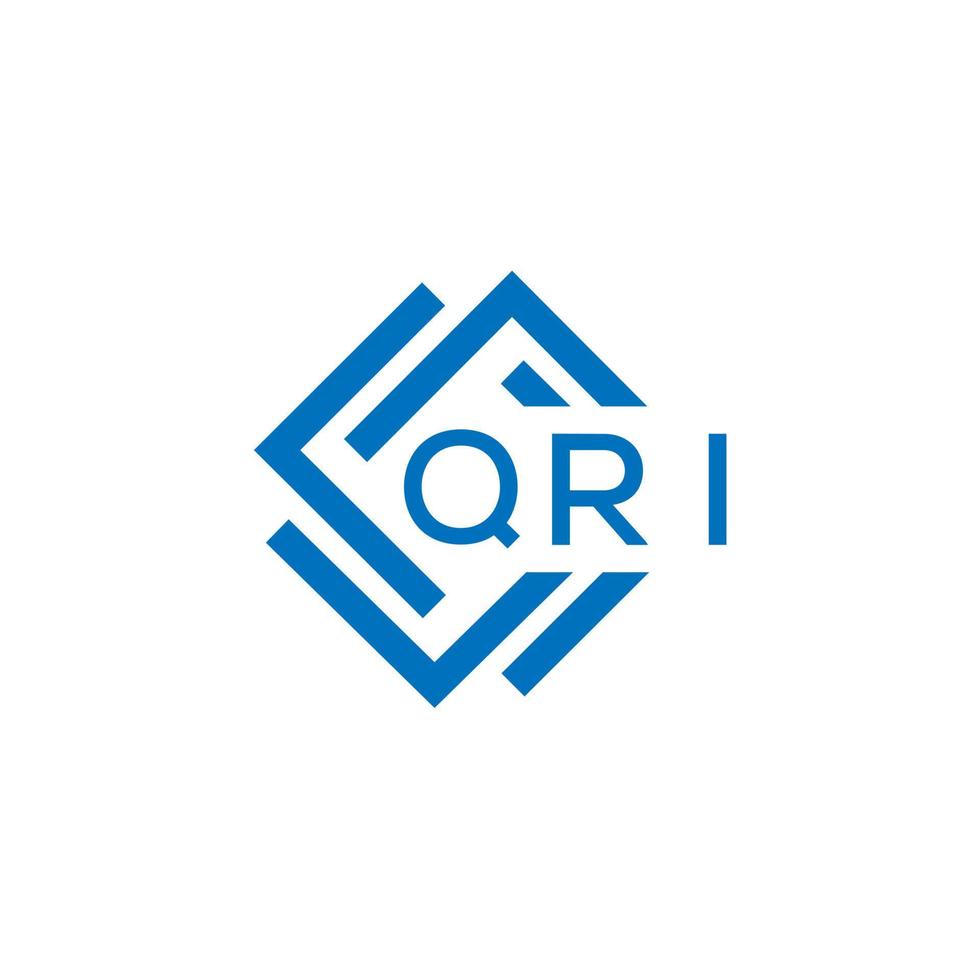 QRI letter logo design on white background. QRI creative circle letter logo concept. QRI letter design. vector