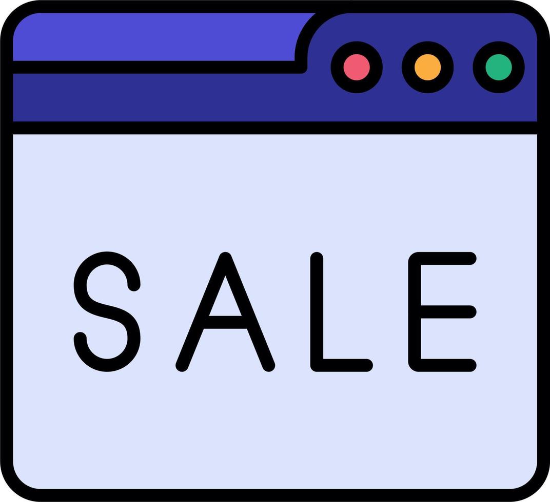 Web Online Sale Vector Icon