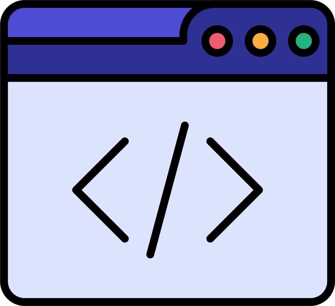 icono de vector de programación web