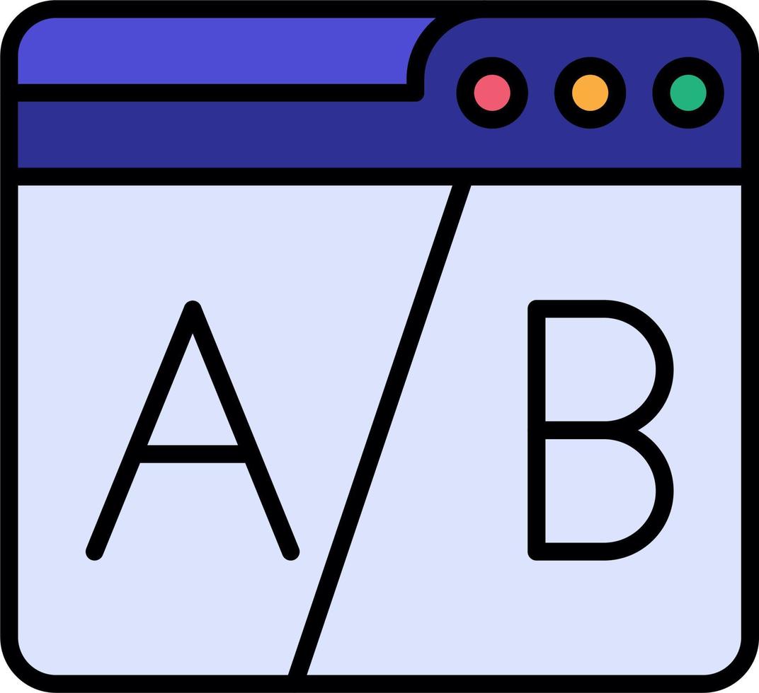 Web Ab Testing Vector Icon