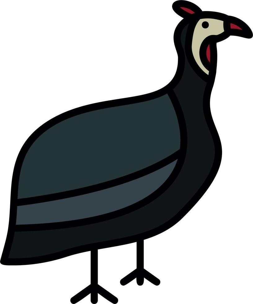 gallina de Guinea vector icono