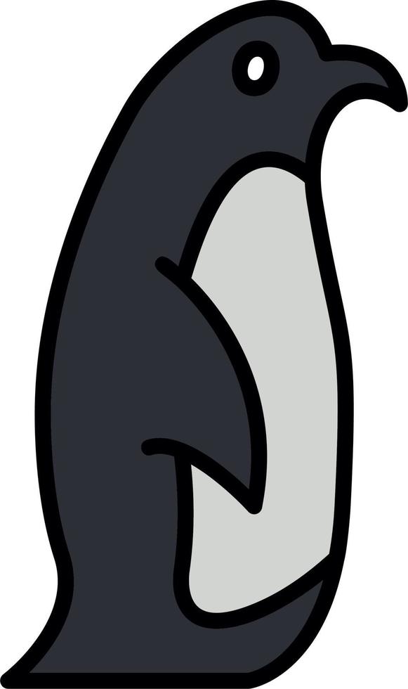 icono de vector de pingüino