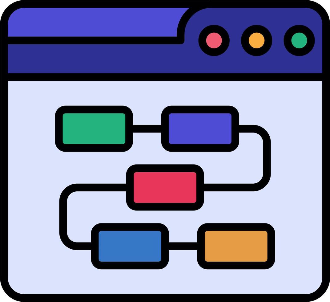 web algoritmo vector icono