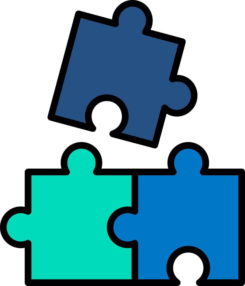 Puzzle Pieces Vector Icon