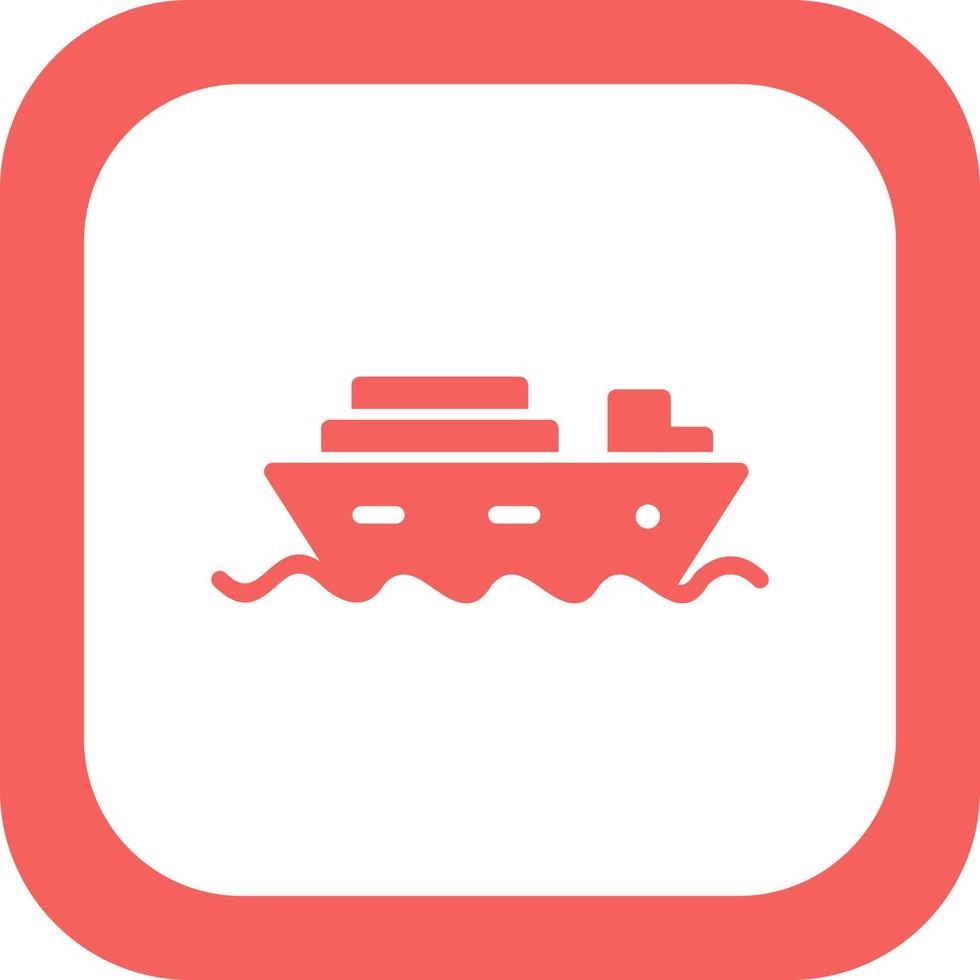 Cruise Ship Vector Icon