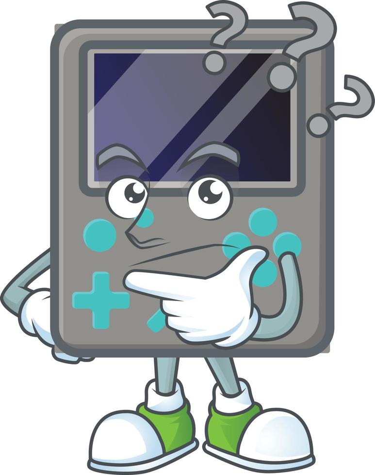 Game console mascot icon design vector