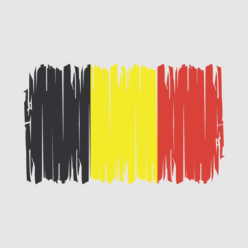 Belgium Flag Brush Vector