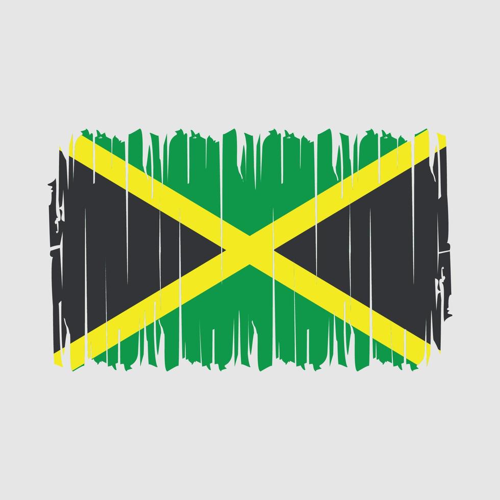 Jamaica Flag Brush Vector