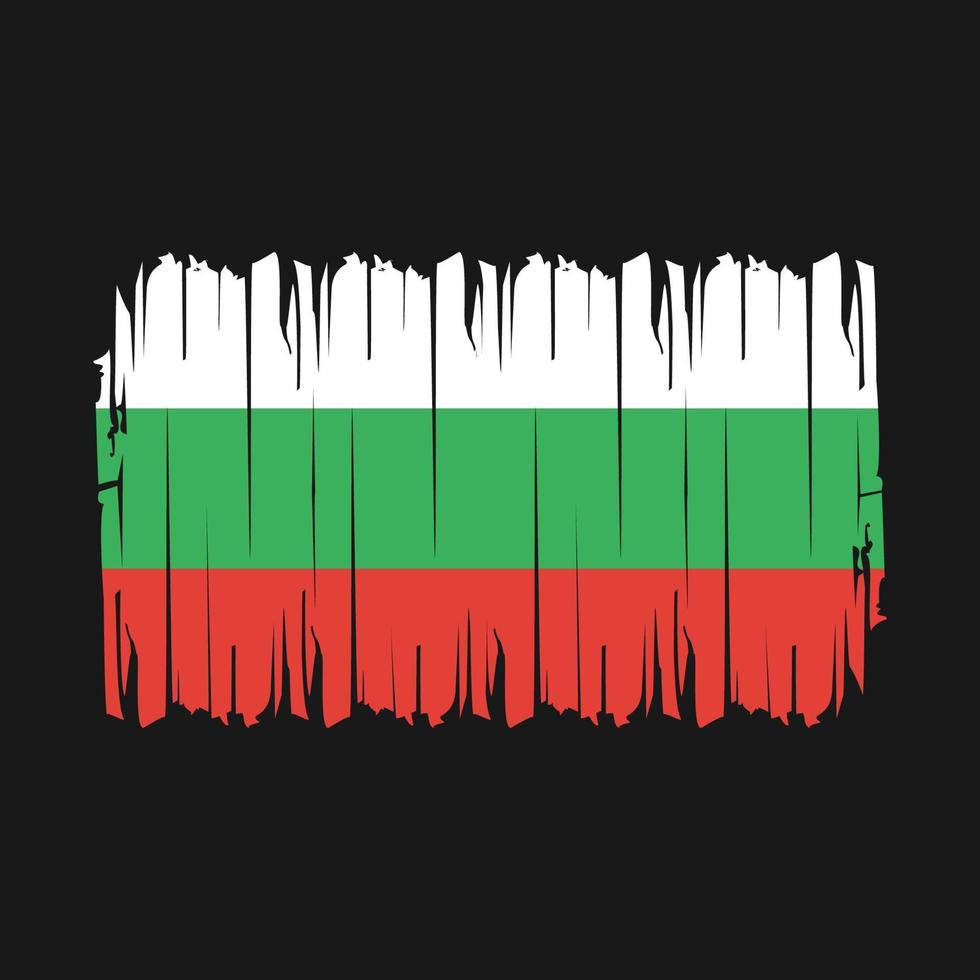 Bulgaria Flag Brush Vector