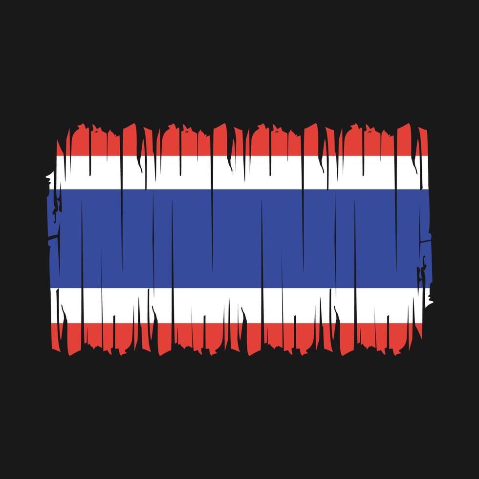 Thailand Flag Brush Vector