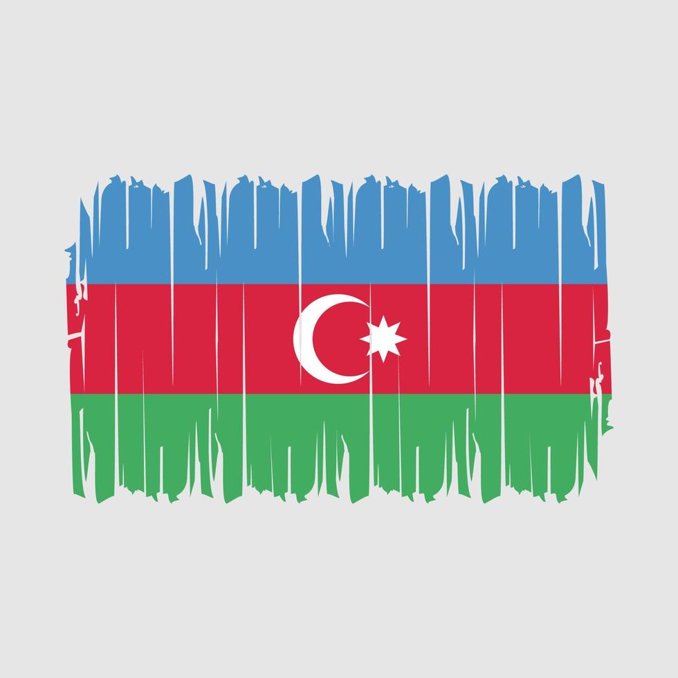 Azerbaijan Flag Brush Vector