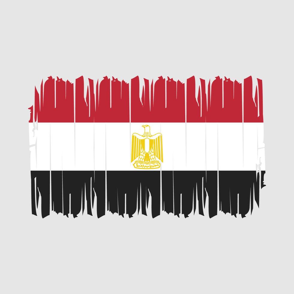 Egypt Flag Brush Vector