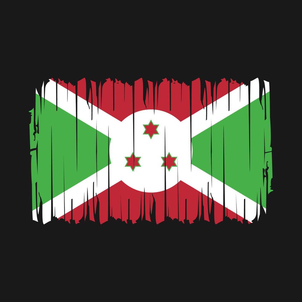 vector de pincel de bandera de burundi