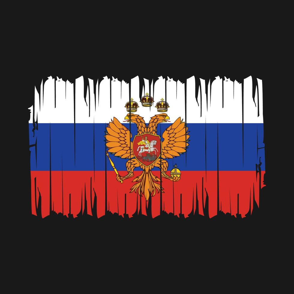 Russia Flag Brush Vector