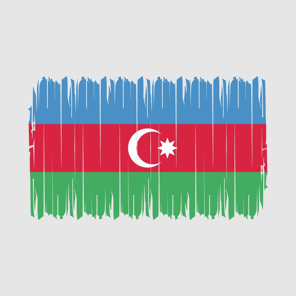 Azerbaijan Flag Brush Vector Illustration
