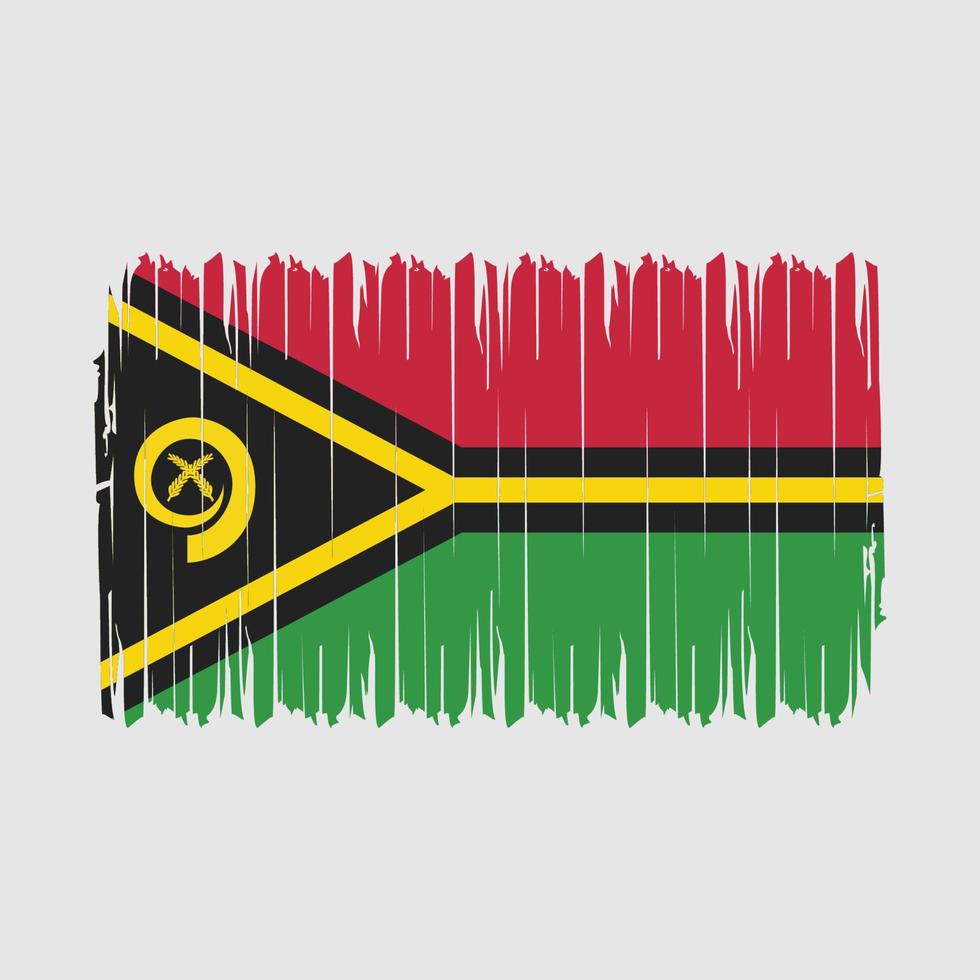 Ilustración de vector de cepillo de bandera de vanuatu